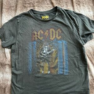 Lucky Brand embellished AC/DC Graphic Tee
